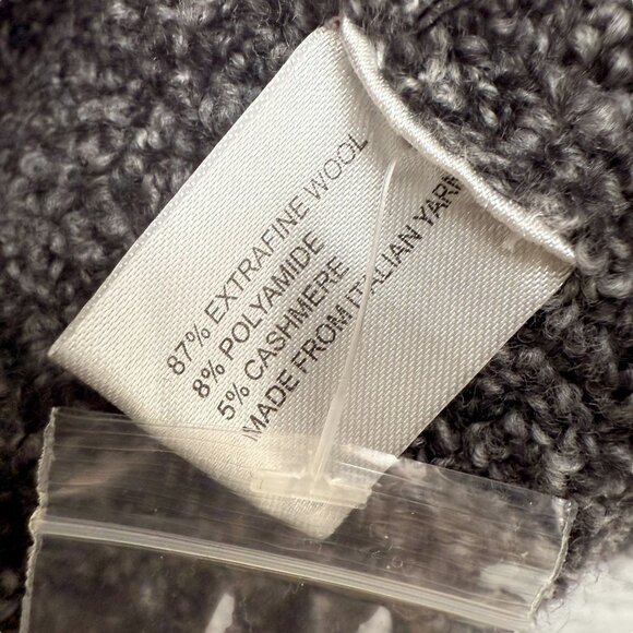 Cullen Brand Cardigan Wool Cashmere Blend Medium Womens Sweater Gray Boucle NWT - Picture 6 of 11